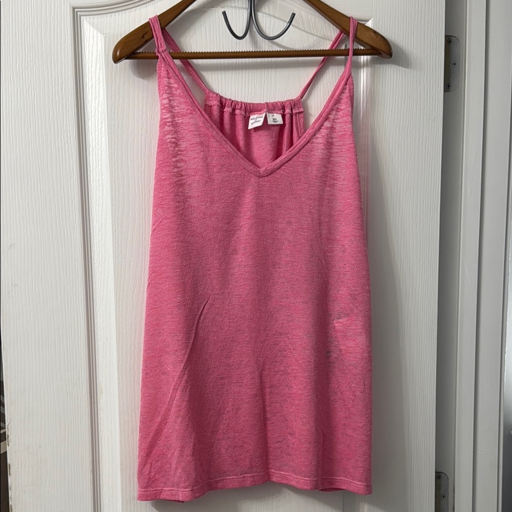 Melrose and Market Pink V-Neck Top